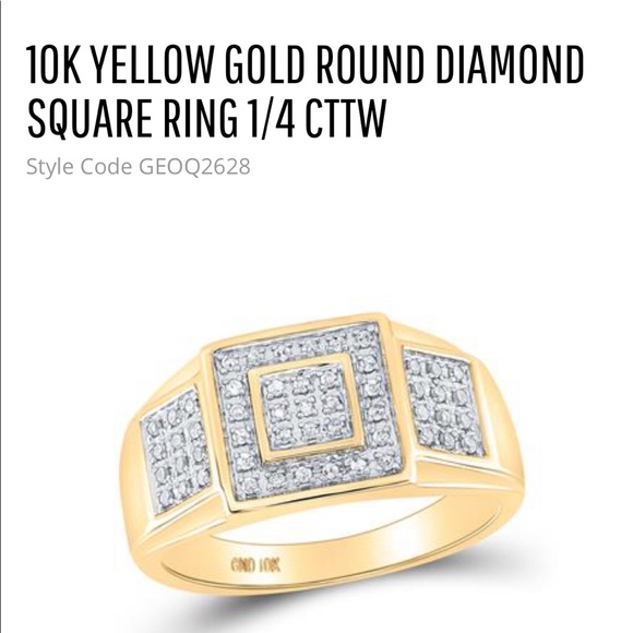 10k Real Gold SI REAL diamond men ring FREE APPRAISAL NOT PLATED not fake! sale! - Picture 7 of 7